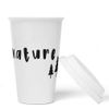 JUNIWORDS To-Go Becher mit Deckel, Nature