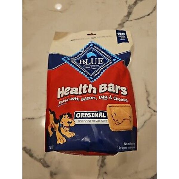 Blue Buffalo Health Bars Natural Crunchy Dog Treats Biscuits (16oz) Bacon, Egg &