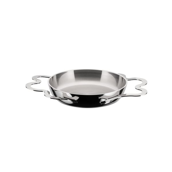 Alessi AM42 Tegamino Egg pan with Two Handles, Multiply, Silver