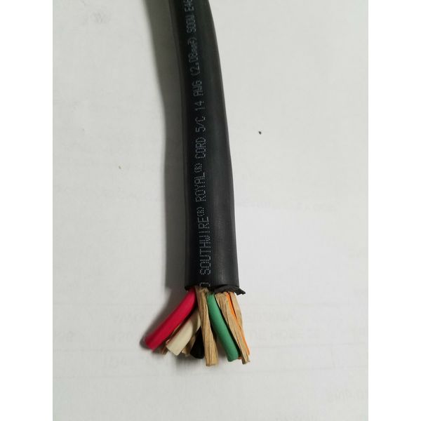 14/5C  SOOW 600V Portable Power Cord Cable/20 ft