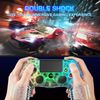 DYONDER Wireless Controller for PS4, Wireless Remote Gamepad with Unique Cracked Design/Dual Vibration/6-Axis Motion Sensor/Audio Function, Game Controller Widely Compatible with PS4/PC/iOS(Black)