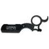 Common Wealth Barber Straight Edge Finger Insert Handle Shaving Razor Grey Black