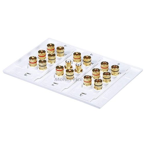 Monoprice 3-Gang 8.2 Surround Sound Distribution Wall Plate