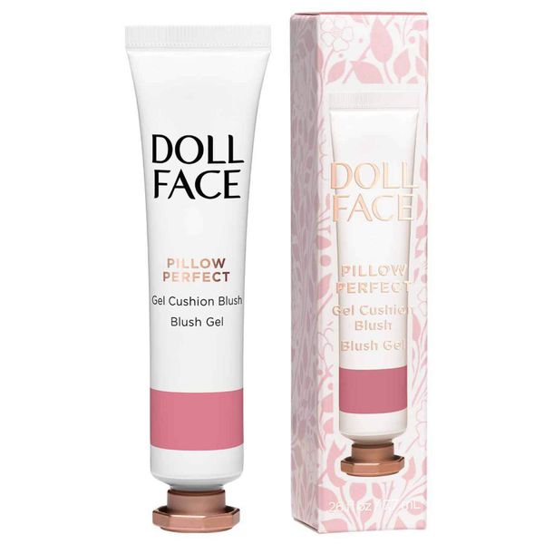 DOLL FACE Liquid Blush for Cheeks | Pillow Perfect Gel Cushion Blush | Cream Blusher Makeup | Lightweight, Blendable & Buildable Natural Radiance (Pillow Talk)