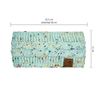 Cosey-lined soft knitted headband with inner fleece. - Headband. Speckled Light Blue
