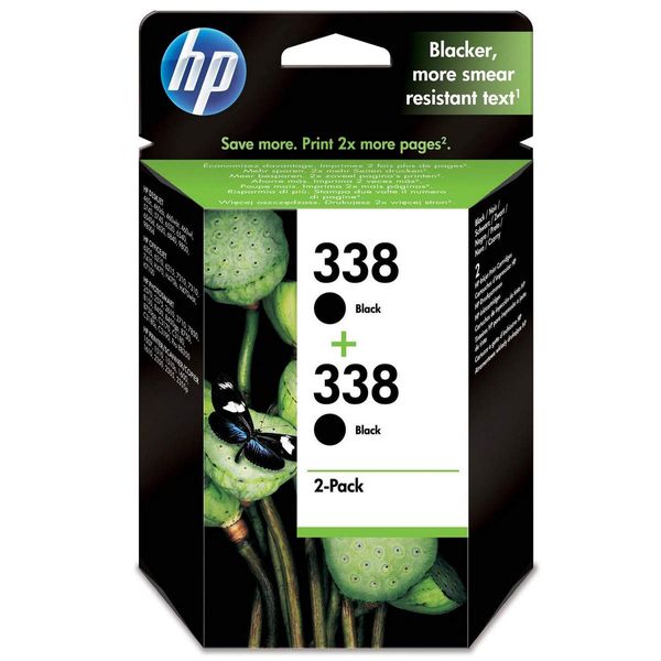HP CB331EE 338 Original Ink Cartridges, Black, Multipack