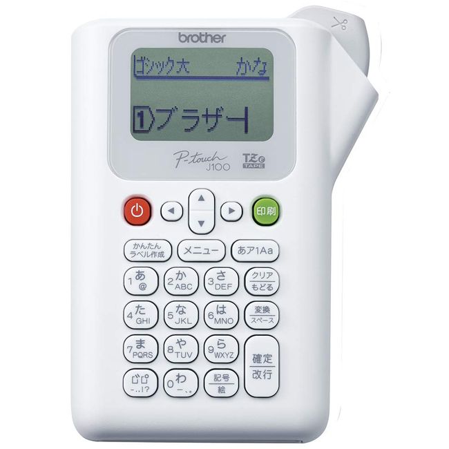 Brother PT-J100W Label Writer Petouch (White/3.5mm-12mm Width/TZe Tape)