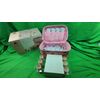 Calista Tools Ion Hot Rollers 12 - 1" Short 1.25" Medium Clips Stand Case Pink