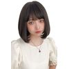 Brightlele hf1443-BC Bob Full Wig, Short, Natural, Short Bob, Gradient, Inner Color