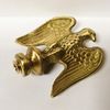 Lamp Finial-Solid Cast Brass Eagle Highly Detailed W/Dual Threads, WB Finish