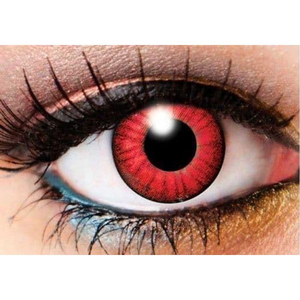 Electro Red Contacts - 1 Day Contact Lens
