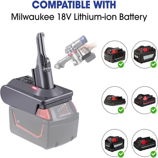 For Dyson Adapter Battery Vacuum V6 V7 V8 Convert Milwaukee M18 Dewalt  Makita