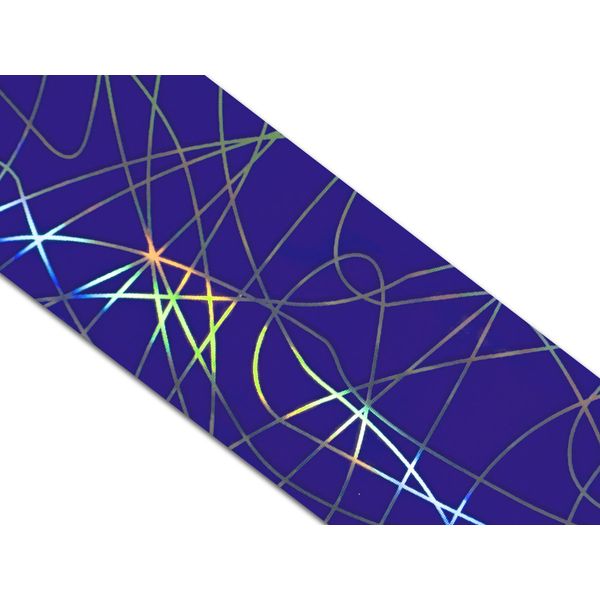 magic foil transfer film Chrome Foil for Nail Art and Nail Design Blue Lines