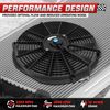 16" 12V Electric Raidator Cooling Fan Thermostat Wiring Relay Control Switch Kit