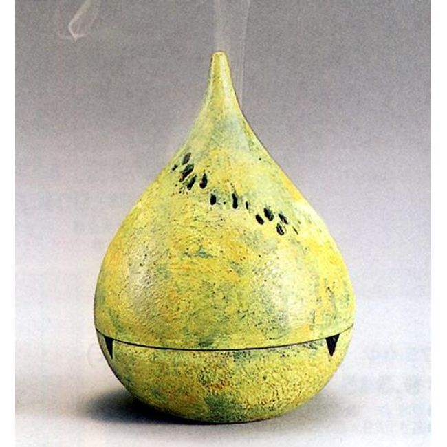 Incense burner/incense holder■ Incense burner green pine ■Made by Tadahiro Baba Aluminum with incense [Takaoka copperware]