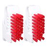 Vertech Infection Prevention Soft Nail Brush (Red) Set of 2