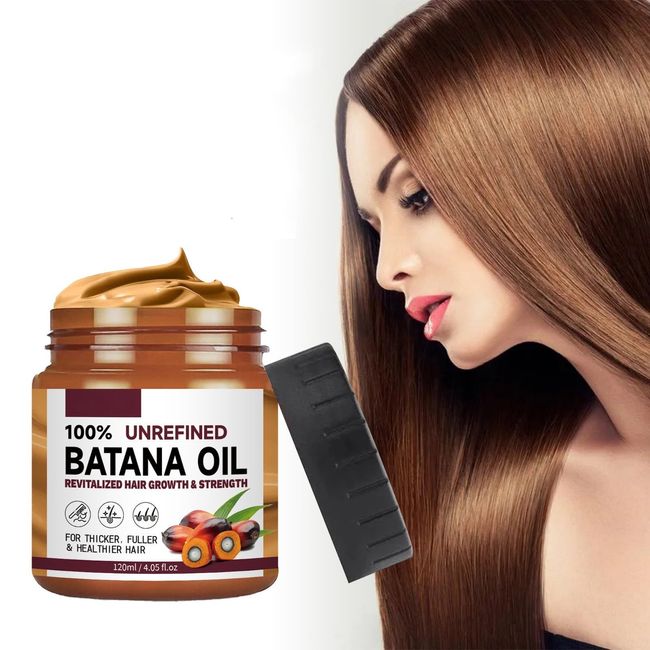 Batana Oil, Batana Oil Hair Treat, 100% Natural Organic Batana Oil for Healthy Hair, Hair Growth Conditioner, Hair Smoothing Conditioner, For Damage Protective, Moisture Recovery (1PC)