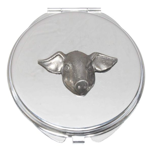Pig Face Compact Mirror Handbag Gift With Free Engraving 273