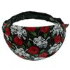 Black Roses and Skulls Headband