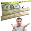 American Scientific Measurement Corporation Trick Ruler, 2-Piece Novelty Rulers, Size Enhancement Prank, 33% Bigger, Wooden, 9 inches