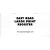 10 Large Print Low Vision Checkbook Transaction Registers White