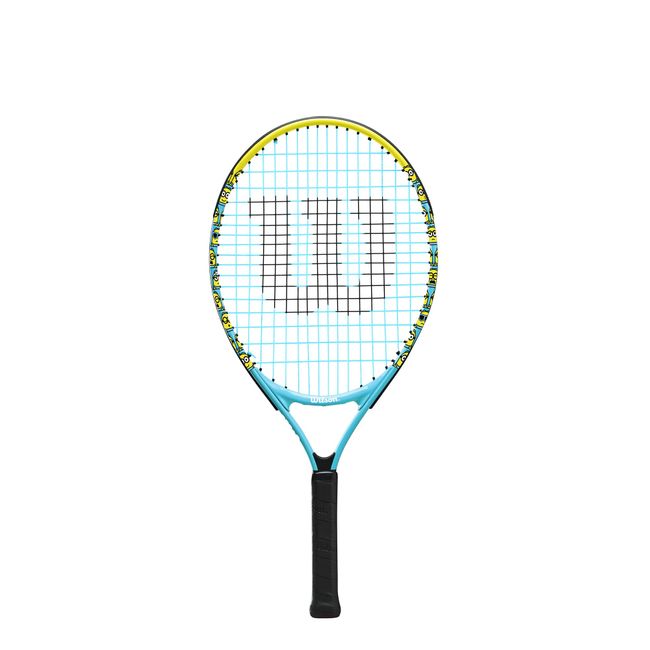 Wilson WR097210H Hard Tennis Racquet [Strung] Junior Model MINIONS 2.0 JR 23 (Minions 2.0 Junior 23) 23" (6-8 Years) Yellow