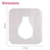PeeBuddy Disposable Toilet Seat Covers - 100 Seat Covers White