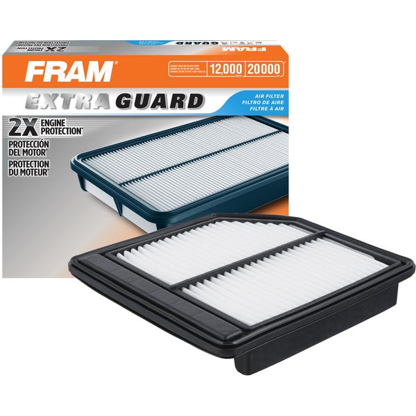 FRAM Extra Guard CA10165 Replacement Engine Air Filter for 2006-2011 Honda Civic (1.8L) Model, Provides Up to 12 Months or 12,000 Miles Filter Protection