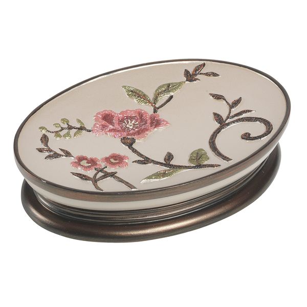 Popular Bath Soap Dish, Larrisa Collection, Rose Design