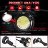 4x WHITE LED Rock Round Button Lights Truck Eagle Eye Side Marker Lights Lamp