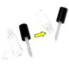 Micro Trader 5 X 1.2ml Black Cap Empty Lip Gloss Tubes Transparent Bottles Travelling