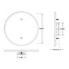 BEA 10MS31R Magic Switch® Round Hand Wave Motion Sensor Kit w/ Jamb Plate GRAY