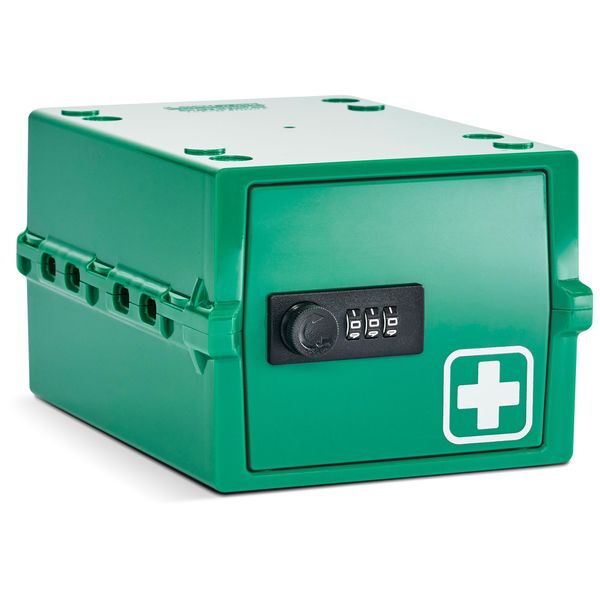 Lockabox Mini™ | Small Lockable Medicine Box | 3 Litre Lightweight & Hygienic Combination Lock Box | BPA-Safe (Medi Green)