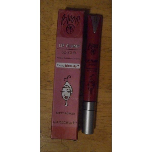 1 tube BLOOM LIP PLUMP COLOUR GLOSS w/ MAXI LIP KITTY ROYALE unsealed nib