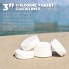 Xtremeclear 3" Stabilized Chlorine Tablets Swimming Pool Spa Hot Tub, 5 Pounds