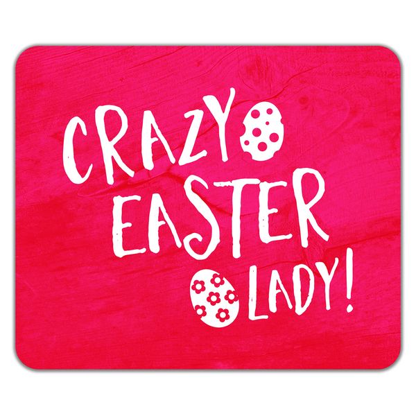 Shopagift Crazy Easter Lady Mouse Mat Pad 24cm x 19cm