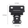 25 Pairs 1/2" Cabinet Hinges Black Partial Wrap Hinge Self Closing Door Hinges