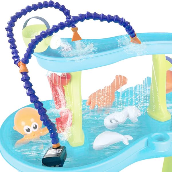 Water Table Pump,10 FT Long Power Cord Water Pump for Step 2 Water Table, Outdoor Water Table Accessories Toys for Kids