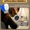 Verplexter 120V Lighting Makeup Mirror Bulb Replacement, E12 Candle Holder Base T20 Bulb, 2 Transparent 2 Blue