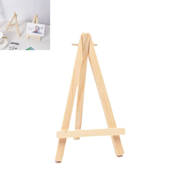 Mini Easels for Display, 2Pcs Wooden Mini Easel Stand Tabletop Art Display Easels Small Easel Stand Small Painting Easel, Desktop Holder Stand for Displaying Canvas Paintings,Drawing, Weddings, Kids