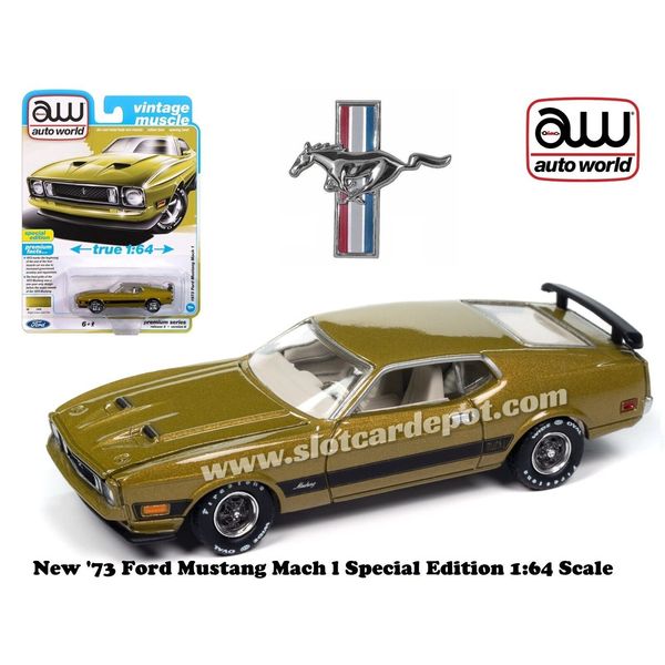 Auto World '73 Ford Mustang Mach l Special Edition 1:64 Diecast Car AWSP173