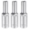 sourcing map 3pcs E-Torx Socket 1/2" Drive E10 External Torx Deep Socket CR-V 6 Point Spline Socket External Torque Star Female Bit Socket for Auto Repairs Home Maintenance DIY Hand-Making