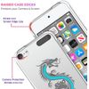 GlamCase for iPod Touch 7th / 6th / 5th Generation - Dragon printed Durable Clear ShockProof Protective Back Case for iPod Touch 7/6 / 5