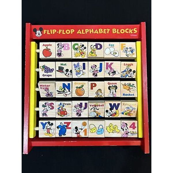 Disney Mickey Mouse Clubhouse Flip Flop Alphabet Blocks Educational Toy