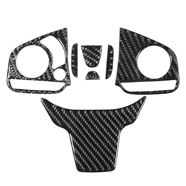 Aramox Steering Wheel Trim, Carbon Fiber, Fits for Honda Civic 10th FC/FK 2016-2019, Type A