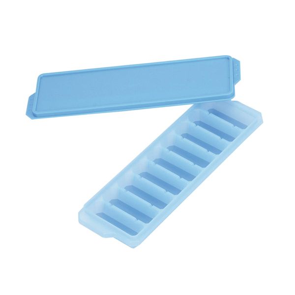 Pearl Metal D-6652 Ice Tray, Ice Tray, Stick, Lid Included, Easy to Remove, Made in Japan, Blue, Cold Club