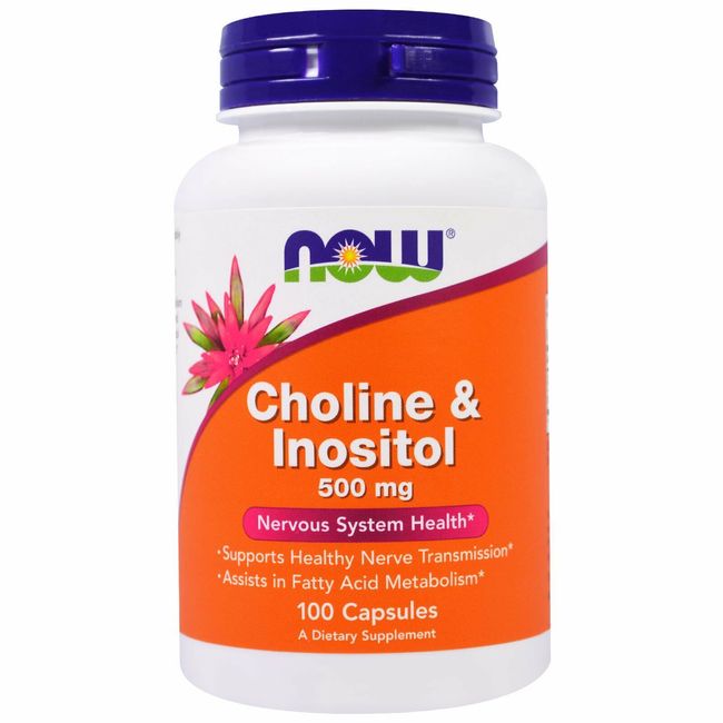 Now Foods, (3 Pack) Choline & Inositol, 500 mg, 100 Capsules