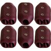3/4 Inch E-Z-TY Reusable Rope Clamps - SIX (6) Pack Size (Red)