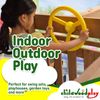 Kids toy steering wheel for climbing frames (Yellow)