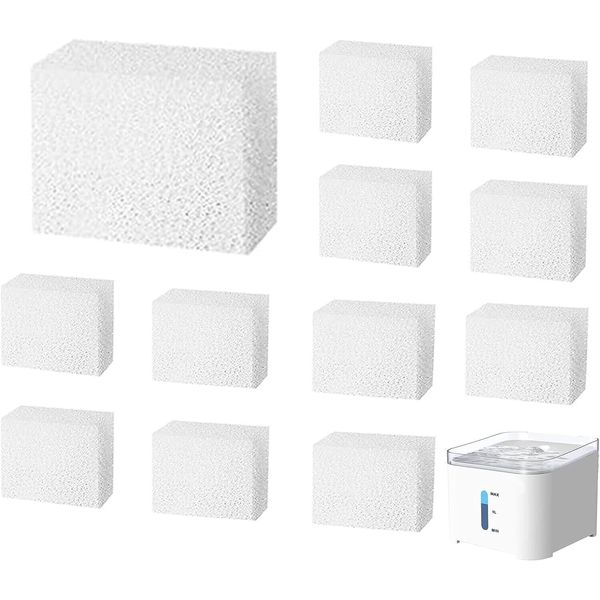 Pet Replacement Sponge Filters Pre Filter for 67oz/ 2L  Cat Water Fountain (12)